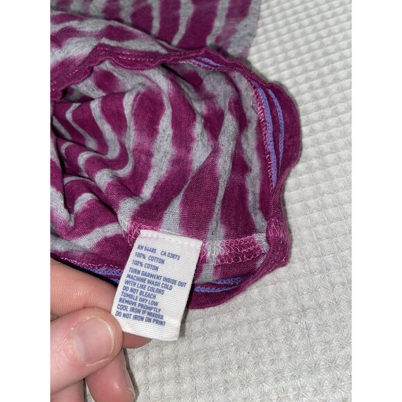 Y2K American Eagle Tee Women's Medium V Neck T-Shirt Beachy Boho Tie Dye Hipster - Picture 6 of 8